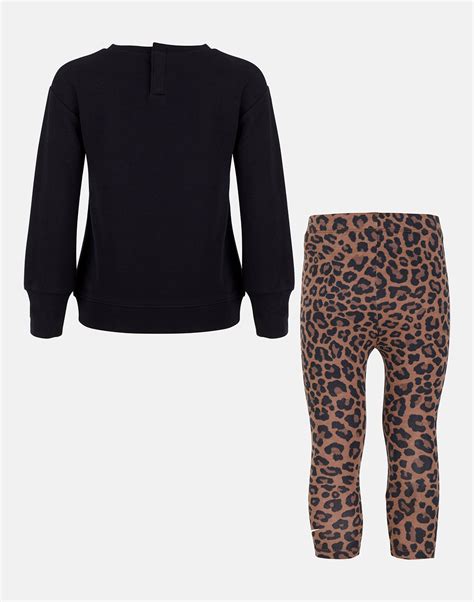 black and leopard tracksuit